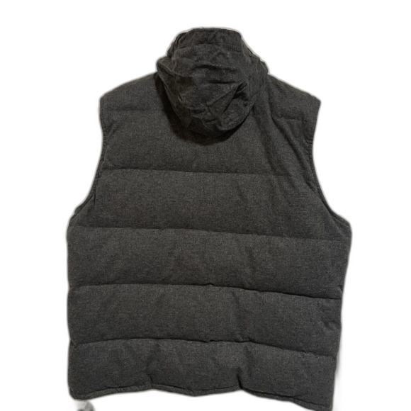 VINCE CAMUTO | Men's Dark Gray Quilted Puffer Vest Sz XL Hooded Jacket WARM - Picture 3 of 5